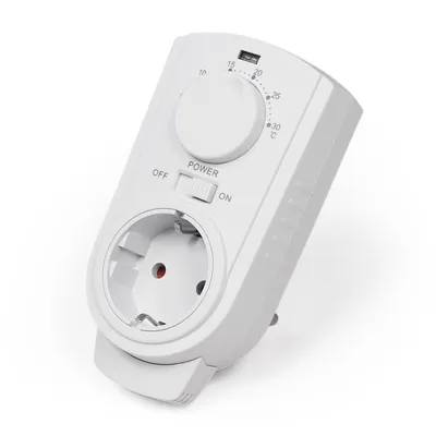 Immagine prodotto di Steckdosen-Termostato McPower "TCU-330", 5-30°C, max. 3500W, 230V