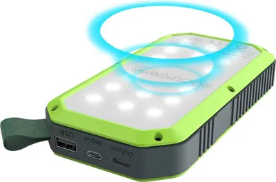 Produktbild von RealPower Powerbank PB-10000 Solar  schwarz        10.000mAh