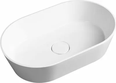 Immagine prodotto di Sapho Lavabi - Lavabo Gerano, 600x380 mm, marmo fuso, bianco GN600