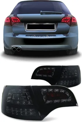 Obrázek produktu pro Sdružená zadní světla LED v černé kouřové barvě pro Audi A4 Avant kombi B7 od