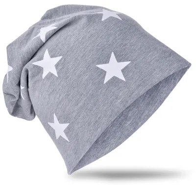Produktbild von Kinder Beanie KleinStern Grau XL