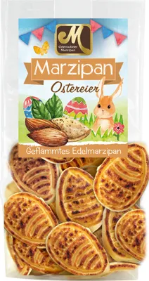 Obrázok produktu pre Odenwald jemný marcipán Veľkonočné vajíčka flambované jemný marcipán 200g