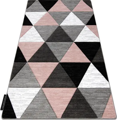 Produktbild von Teppich ALTER Rino Dreiecke rosa Rosa 160x220 cm