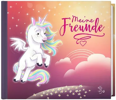 Produktbild von Meine Freunde - Freundebuch (Motiv: fliegendes Einhorn)