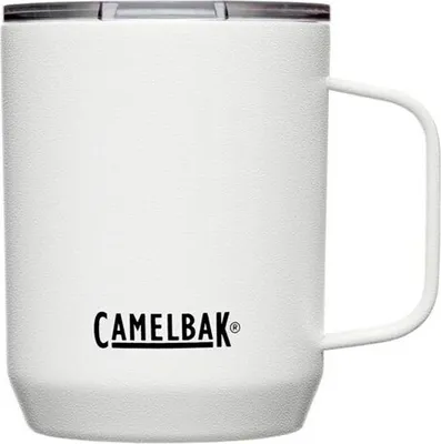 Zdjęcie produktu dla CamelBak Camp Mug V.I., 350 ml, Codzienne użytkowanie, Biały, Stal nierdzewna, White, Dorosły