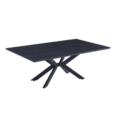 Produktbild von HOME DELUXE Essgruppe Eckig AVENCIA inkl. Sternfuß - 200 x 120 cm Dark Oak 8 Stühle