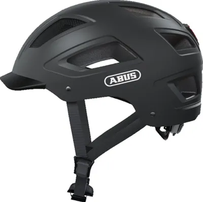 Zdjęcie produktu dla Kask miejski ABUS Hyban 2.0 - kask rowerowy z tylnym światłem, twarda skorupa ABS, dobre dopasowanie - dla mężczyzn i kobiet - tytanowy (szary), rozmiar XL (58-63 cm)