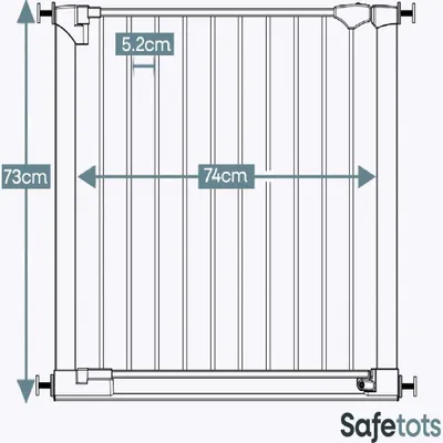 Produktbild von Bettacare SafeStep Haustiergitter,  89cm - 96cm, Schwarz