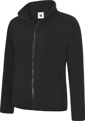 Produktbild von Damen Fleecejacke "UC608" Full Zip - Uneek Black XL