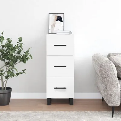 Produktbild von "Rabatt" Mehrzweckschrank/Vitrine/Sideboard - Modernes Design - Weiß 34,5x34x90 cm Holzwerkstoff - Kommoden CC22400
