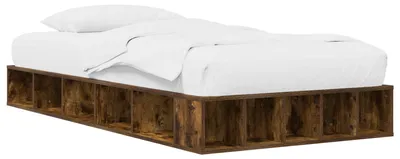 Immagine prodotto di vidaXL Struttura letto con contenitore in rovere affumicato 80 x 200 cm