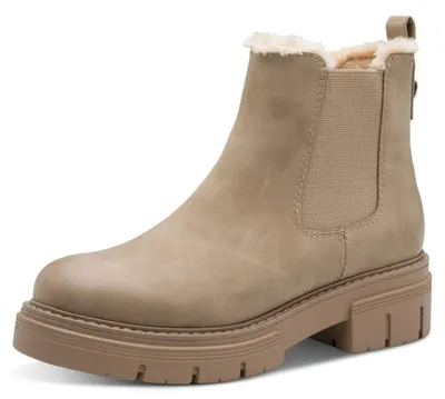 Produktbild von MARCO TOZZI Damen Chelsea Boots mit Reißverschluss, Beige (TAUPE), 38 EU