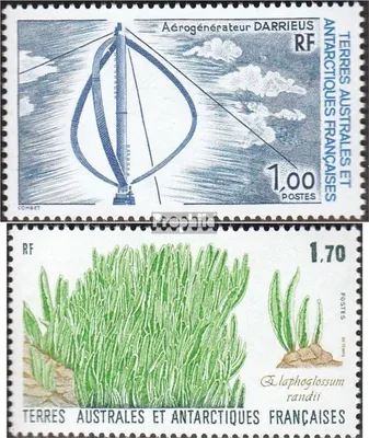 Produktbild von Briefmarken Französ. Gebiete Antarktis 1988 Mi 232,233 (kompl.Ausg.) postfrisch Windenergieanlage