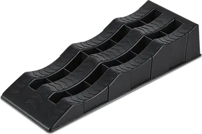 Obrázek produktu pro Izrielar nájezdové klíny pro obytné vozy, 2 kusy, 4/7/10 cm, 3,5 t, sada nájezdových klínů pro karavany s přepravní taškou