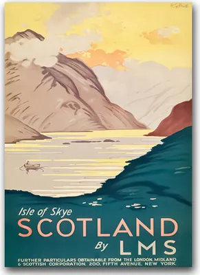Produktbild von Poster - Canvas - Leinwand - 59,4 cm x 84,1 cm - Fotoposter - Leinwandkunst - Schottland