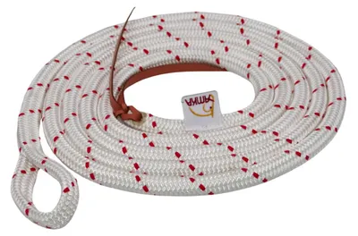Produktbild von Bodenarbeitsseil AMKA ohne Karabiner 3,70 m mit Lederklatsche  Bodenleine