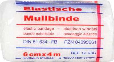 Produktbild von ELAST MULLBINDE 4MX6CM, 1 St BIN