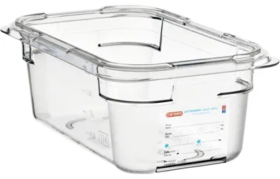 Immagine prodotto di Contenitore ARAVEN GN 1/4, policarbonato, profondità: 100 mm, capacità: 2,6 L