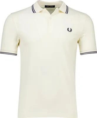 Produktbild von Fred Perry Polo Twin Tipped einfarbig Creme