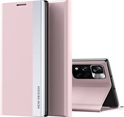 Immagine prodotto di Redmi Note 11 Case, sottile Finto cuoio Magnetic Flip Stand Case per Xiaomi Redmi Note 11 Rosa