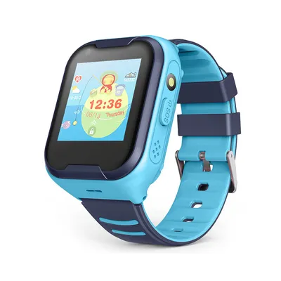 Image de 4G GPS Kids Smartwatch Téléphone avec GPS Locator Caméra d'appel à 2 voies Chat vocal et vidéo Alarme SOS Podomètre Montre WiFi Bleu