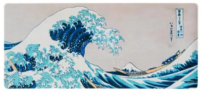 Produktbild von Grupo Erik Japanese Art Xl Mauspad Blau  Blau One Size