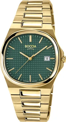 Produktbild von Boccia Herren Armbanduhr Slim 3657-05 Titan gelbgold IP