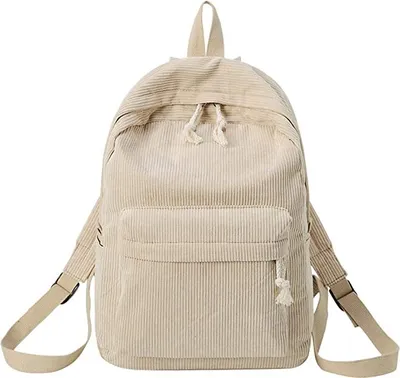 Produktbild von Schultertasche Damen Student Schulter Cord Beiläufig Rucksack Tasche