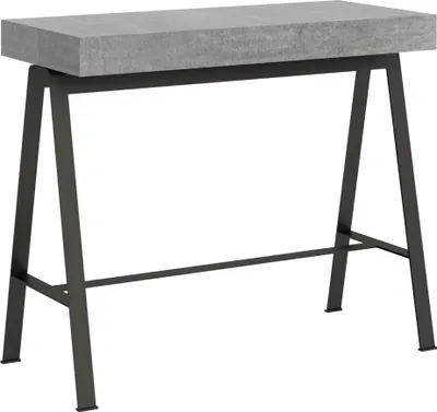Zdjęcie produktu dla ITAMOBY - Konsola rozkładana 90x40/300 cm Banco Cementu rama w kolorze Antracytu
