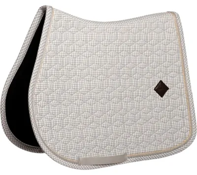 Image de Kentucky Horsewear Tapis de selle Velvet Jumping, couleur : gris/blanc, taille : Full