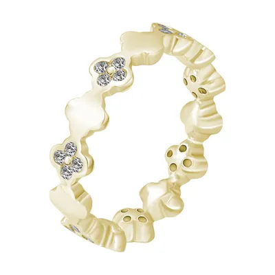 Produktbild von cai Ring 925/- Sterling Silber gelb 052 (16,6) Zirkonia 358271620V