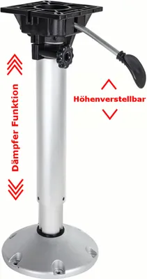 Produktbild von Waverider Fuß für Bootssitz höhenverstellbar 340-710mm mit Dämpfer