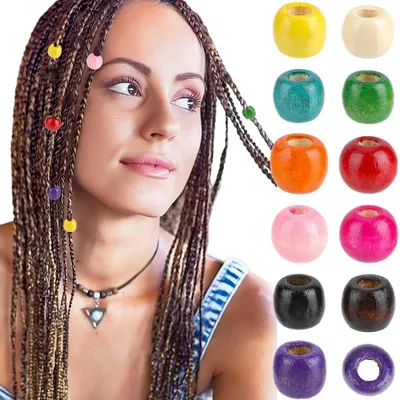 Productafbeelding van Doos met 660 Houten Haarkralen voor Sieraden Maken