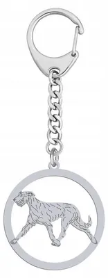 Produktbild von Mejk Jewellery Wilczarz Irlandzki Schlüsselanhänger Silber 925 Gravur
