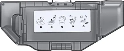 Produktbild von INF Staubbehälter Ersatz für Roboterstaubsauger P20 Ultra P20 Plus Grau ABS 20,2x6x8,2cm