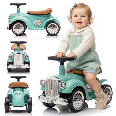 Produktbild von Kinderfahrzeug Rutscherauto Lauflernhilfe Kinderauto Retro minze