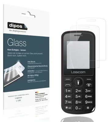 Immagine prodotto di 2x Pellicola Protettiva per Logicom L-195 Protezione opaco Vetro Flessibile 9H dipos