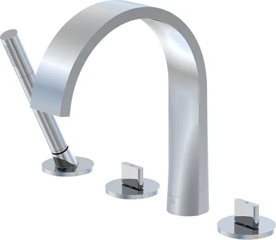 Produktbild von Steinberg Serie 280 Wannenarmatur, Wannenrandmontage, 4-Loch, Ausladung 221 mm, 2802400