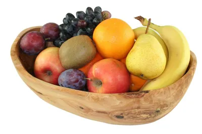 Produktbild von Obstschale Olivenholz oval Länge ca. 30 – 33 cm – natürlich, robust, dekorativ