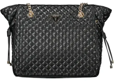 Produktbild von Elegante Schultertasche Schwarz mit Kette und vielseitigem Innenraum