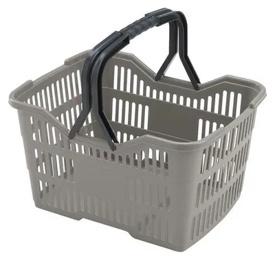 Obrázek produktu pro KOŠÍK NÁKUPNÍ 18L, 40X30X22CM, PLAST - mix variant či barev