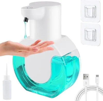 Imagen del producto de Dispensador automático de jabón de 420 ml para montaje en pared