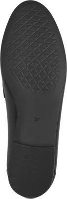Produktbild von MARCO TOZZI Damen Loafer Slipper Leder Zierkette Glitzersteine 2-24215-42, Größe:37 EU, Farbe:Schwarz