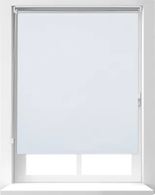 Produktbild von Relaxdays Thermorollo, ohne Bohren, Klemmfix, Kettenzug, 100x160 cm, Stoffbreite 95 cm, blickdichtes Klemmrollo, weiß