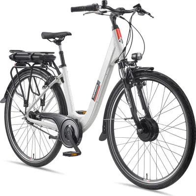 A white Telefunken e-bike is shown against a white background.