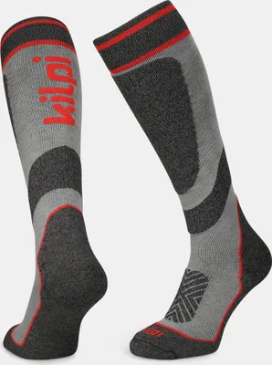 Imagen del producto de Calcetines largos para esquí KILPI ANXO-U WU0802KI, color gris oscuro, talla: 35