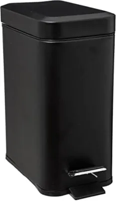 Image de Conteneur à déchets rectangulaire Famanu, 5 litres - Noir mat