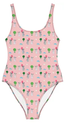 Produktbild von Mr. & Mrs. Panda Damen-Badeanzug Koala Luftballon Größe XXL - Rosa - Geschenk, Strandmode, Swimsuit, Geburtstag, Bademode, Badeanzug, Badebekleidung, Party
