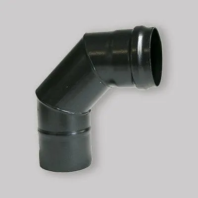 Immagine prodotto di Curva 90° Nera M/F Per Stufe A Pellet Ø 100