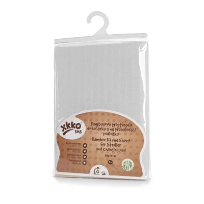 Immagine prodotto di XKKO BMB Lenzuolo per passeggino in gomma 50x70, bianco